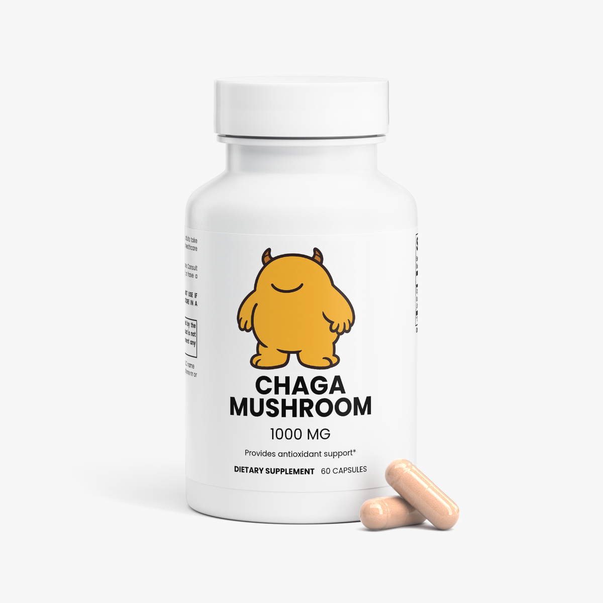 Chaga Mushroom Extract Capsules - angle 2
