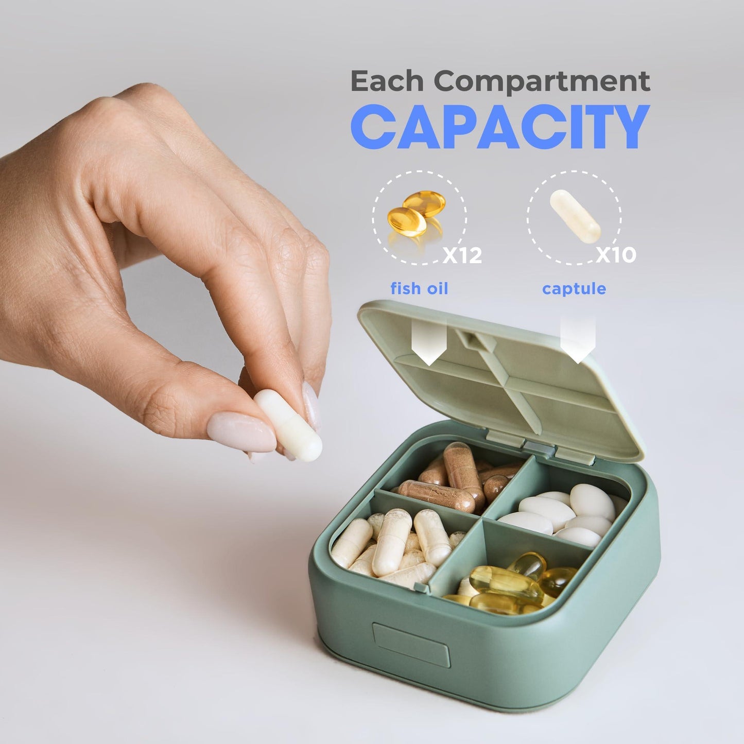 ✨ Aesthetic Travel Pill Organizer