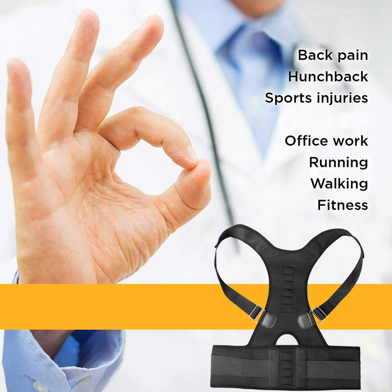 Posture Corrector Support – Magnetic Back & Shoulder Brace