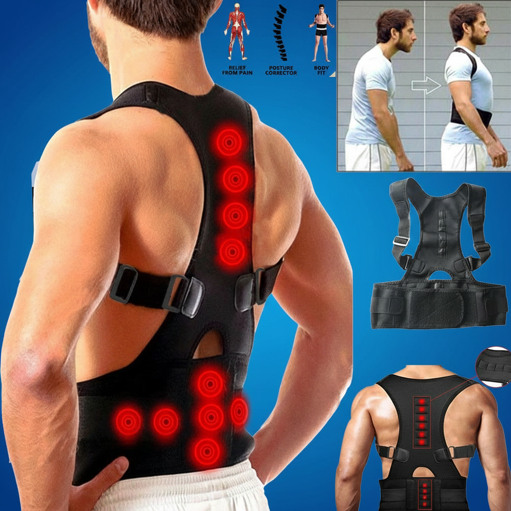 Posture Corrector Support – Magnetic Back & Shoulder Brace