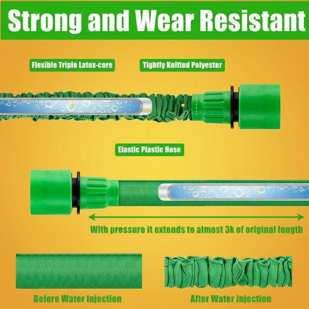 Expandable Garden Hose – Lightweight, Durable & Tangle‑Free