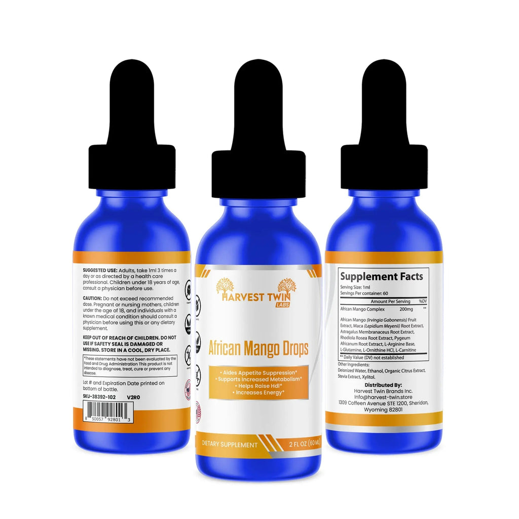 African Mango Drops - Natural Weight Loss Supplement with Metabolism