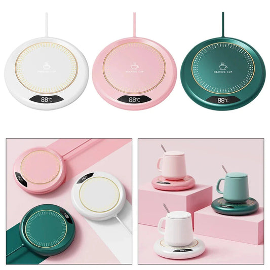 ☕ USB Smart Coffee Mug Warmer with Digital Display