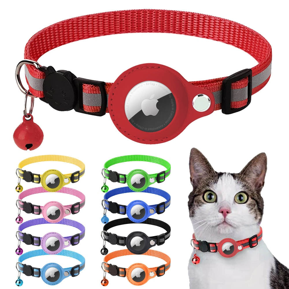 🐾 Reflective Airtag Case Collar