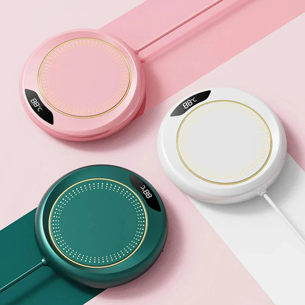 ☕ USB Smart Coffee Mug Warmer with Digital Display