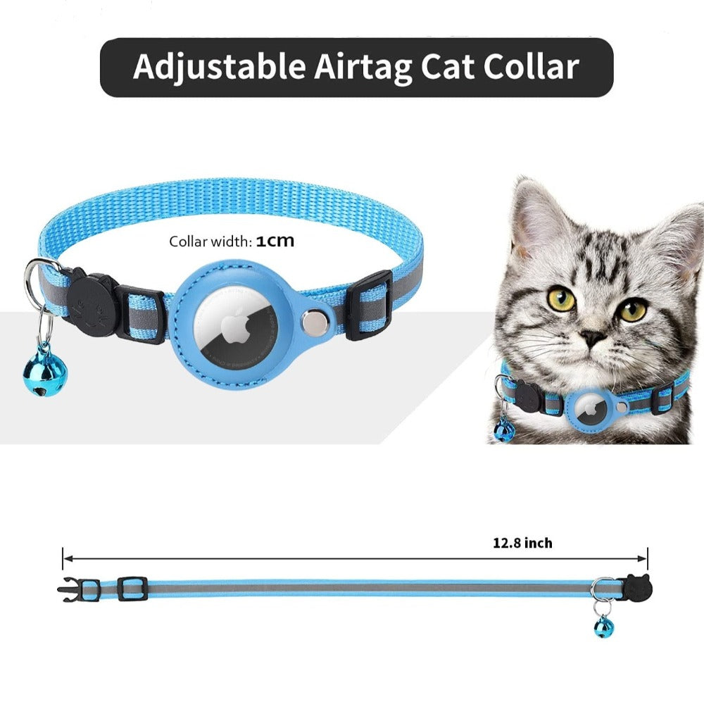 🐾 Reflective Airtag Case Collar