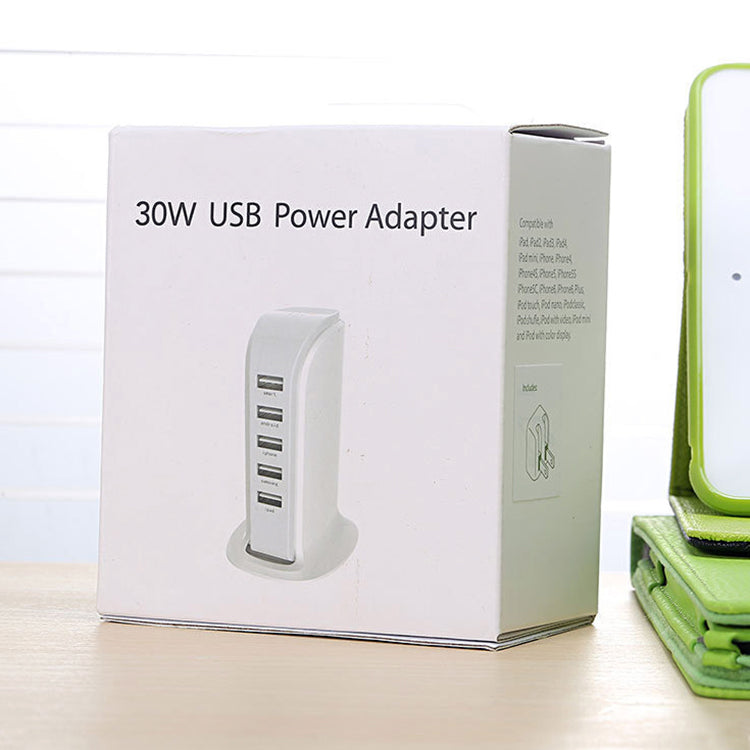⚡ 5‑Port High‑Speed USB Desktop Charger
