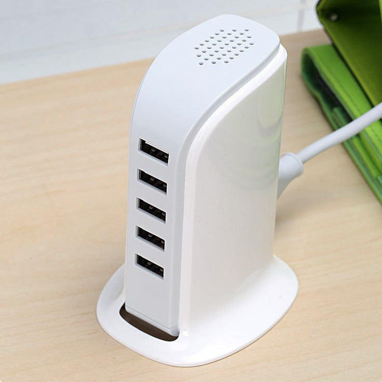 ⚡ 5‑Port High‑Speed USB Desktop Charger