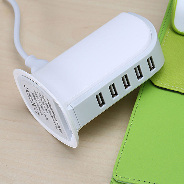 ⚡ 5‑Port High‑Speed USB Desktop Charger