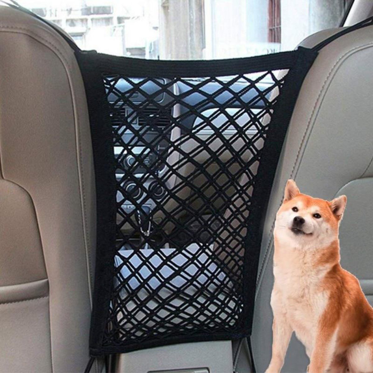 🐾 Premium Pet Car Net Partition